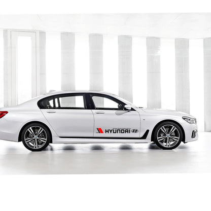 2pcs Sport Side Stripe Stickers for Hyundai