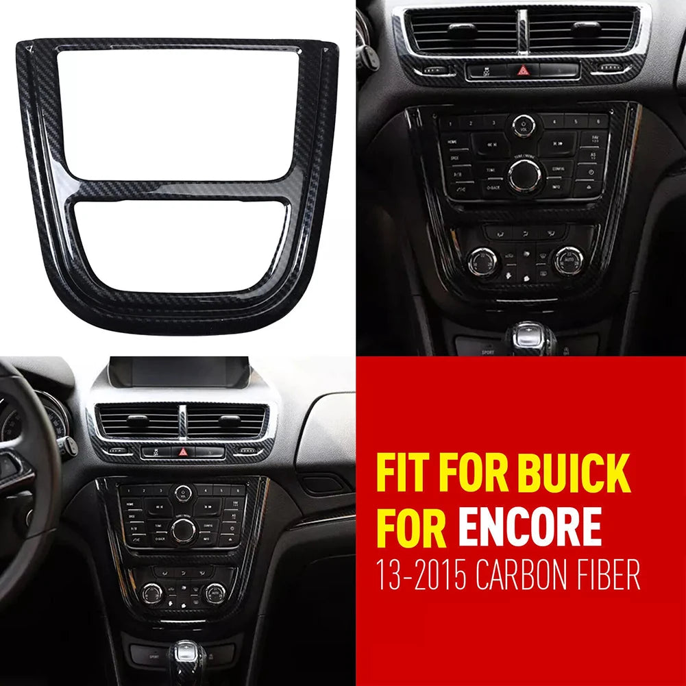 Carbon Fiber Console Panel Cover for Buick Encore 2013-2015