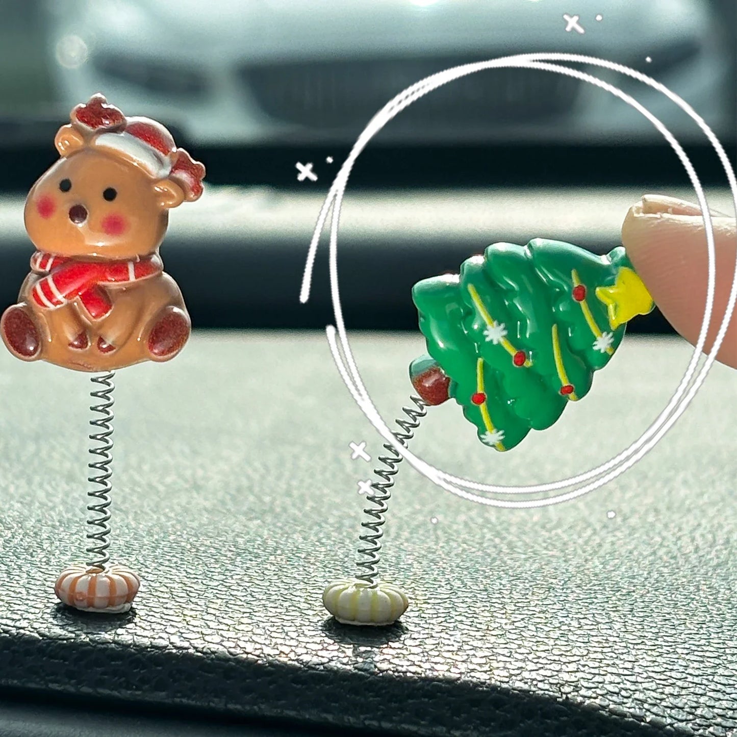 Creative Santa Claus Shaking Ornament for Car Dashboard Decor