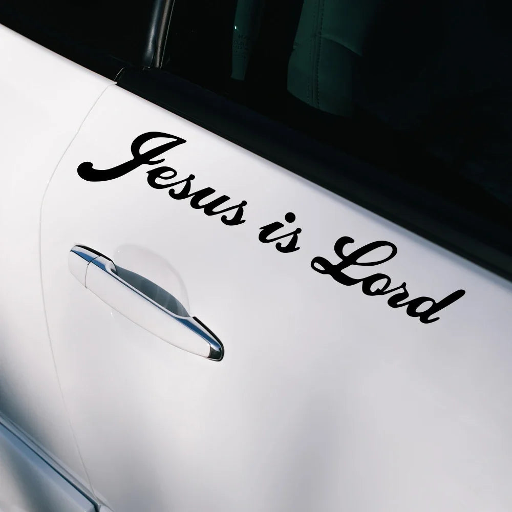 Jesus is Lord Vinyl Decal – Christian Auto & Laptop Sticker – Car Accessories | MotorWorld Marketplace