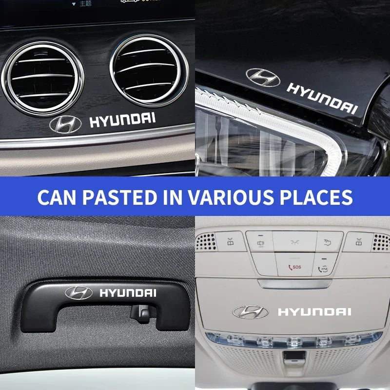 Heat-Resistant Brake Caliper Badge Stickers for Hyundai