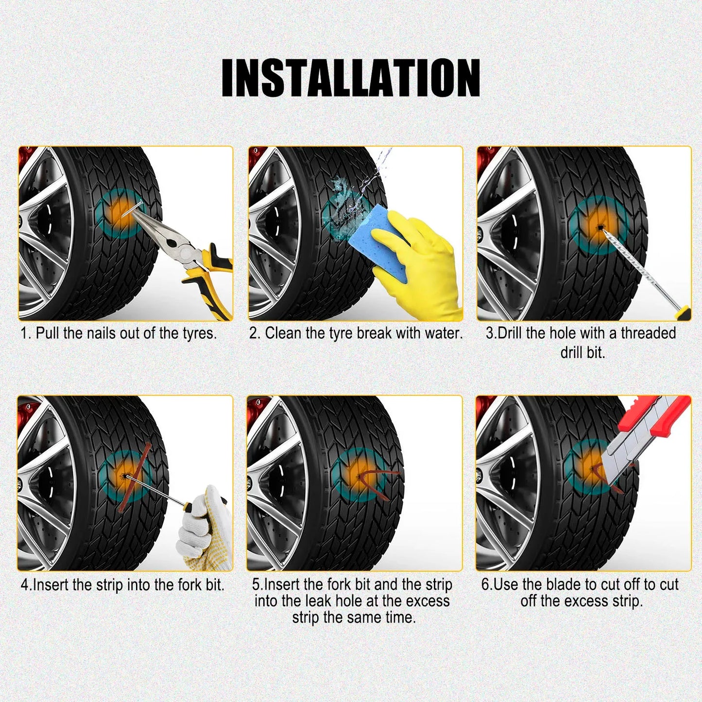 Tire Puncture Repair Kit