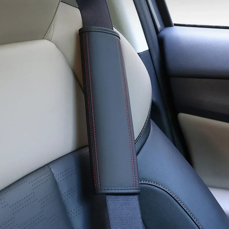 (NOT SOLD TO USA) 2PCS Leather Seat Belt Pads for Cadillac Escalade CTS XT5 – Car Accessories | MotorWorld Marketplace