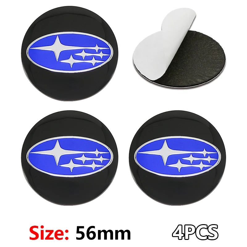 (NOT SOLD TO EUROPE) 4PCS 56/60mm Hub Covers Decals for Subaru WRX STI BRZ 56mm-Black blue Subaru-4pcs – Car Accessories | MotorWorld Marketplace