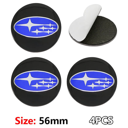 (NOT SOLD TO EUROPE) 4PCS 56/60mm Hub Covers Decals for Subaru WRX STI BRZ 56mm-Black blue Subaru-4pcs – Car Accessories | MotorWorld Marketplace