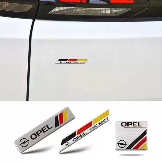 Opel Aluminum Badge Decal – Pro Auto Accessory