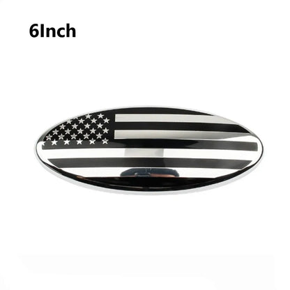 6" US Flag Oval Grille Emblem Badge for Ford F-150 F-350