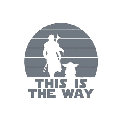 Classic Sci-Fi Vinyl Sticker – "This Is The Way" Car/Laptop Decor QT13495Dark Grey – Car Accessories | MotorWorld Marketplace
