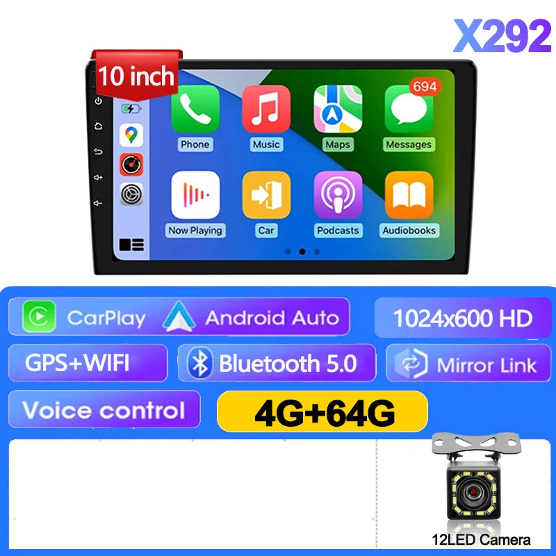 Universal 2 Din Android 13 Car Radio 7/9/10" 64G GPS BT 10-4G 64GCarPlay-CAM China Mainland – Car Accessories | MotorWorld Marketplace