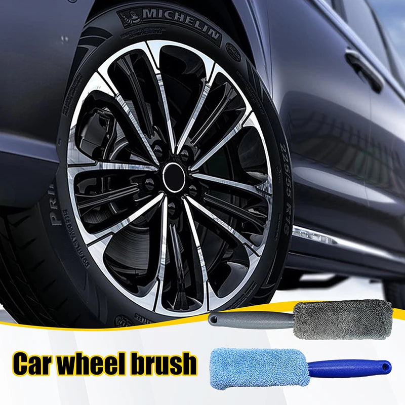 Ultra-Fine Fiber Wheel Brush - Scratch-Free Tire Cleaning Tool