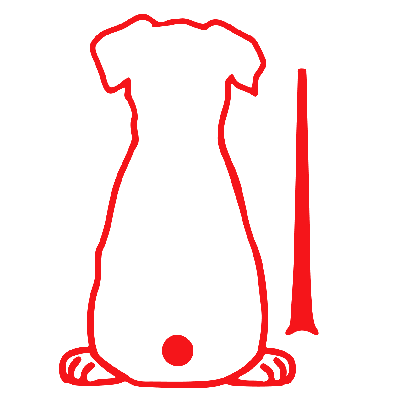Cute Dog Wiggling Tail Rear Wiper Decal – Waterproof Vinyl red 17X12cm – Car Accessories | MotorWorld Marketplace