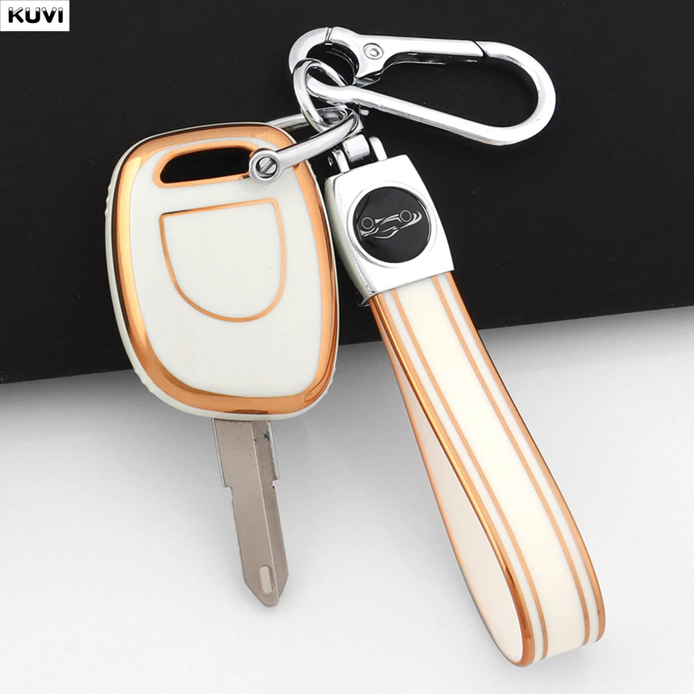 Hot Golden TPU Key Case for Renault Clio Kangoo Twingo
