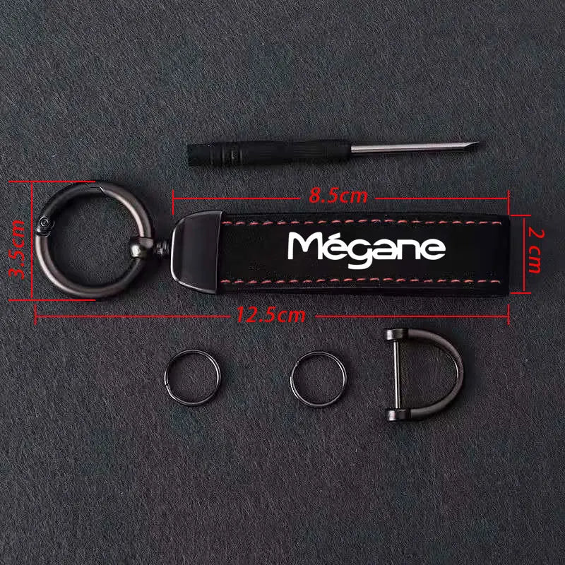 Luxury Suede Leather Keychain for Renault Megane – Pro Accessory