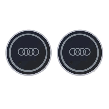 LED Cup Holder Coaster Lights for Audi A1-A8 Q Series S RS