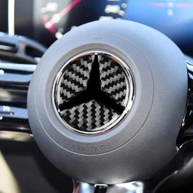 Carbon Fiber Red Steering Wheel Trim for Benz CLA GLA C E 16-19 – Car Accessories | MotorWorld Marketplace