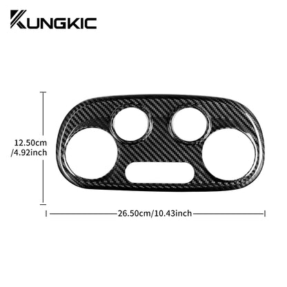 Real Dry Carbon Fiber AC Frame Cover for Abarth 595/695 Fiat