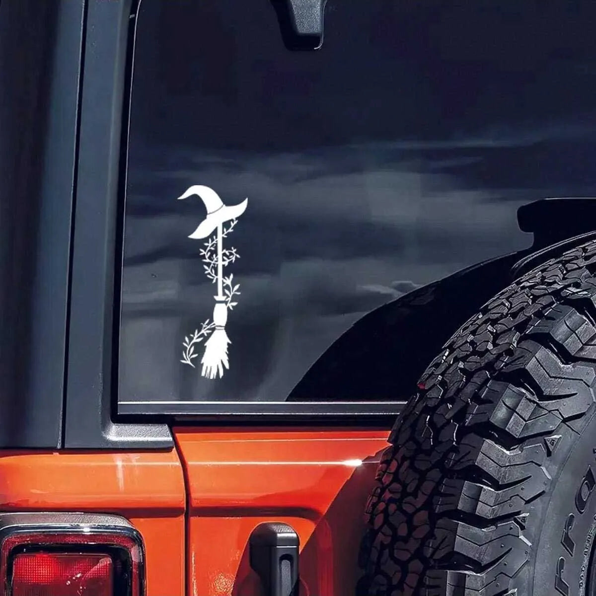 Witch Broom Car Stickers – Halloween Auto & Home Decor – Car Accessories | MotorWorld Marketplace