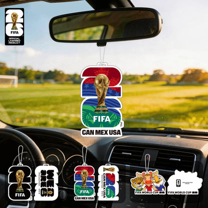 FIFA World Cup 2026 Official 3 Pack Car Air Freshener with Trophy Mascot & Host City Design, Long Lasting Scent for Car & Home FBAF4 – Car Accessories | MotorWorld Marketplace