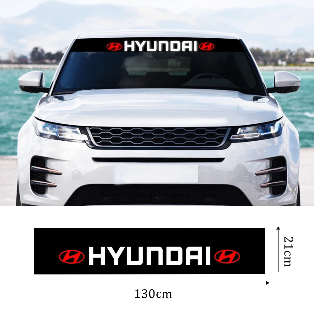 Hyundai Windshield Sunshade Sticker