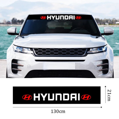 Hyundai Windshield Sunshade Sticker