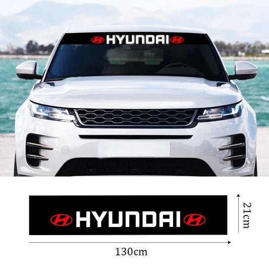 Hyundai Windshield Sunshade Sticker