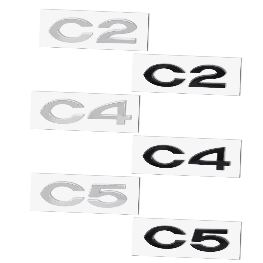 ABS Rear Emblem Badge Sticker for Citroen C2 C4 C5 VTS – Car Accessories | MotorWorld Marketplace