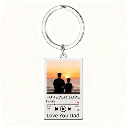 Custom Music Song Photo Name Keychain – Stainless Steel Gift 40MM 24MM 1 – Car Accessories | MotorWorld Marketplace