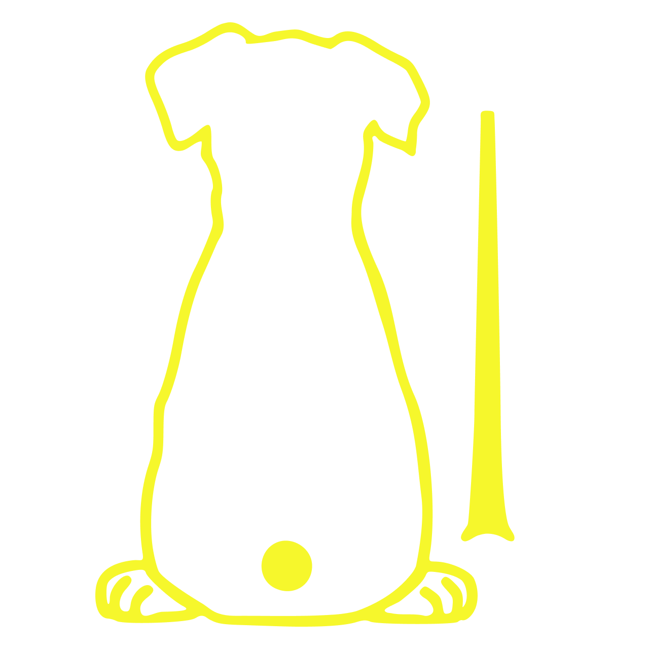 Cute Dog Wiggling Tail Rear Wiper Decal – Waterproof Vinyl yellow 17X12cm – Car Accessories | MotorWorld Marketplace