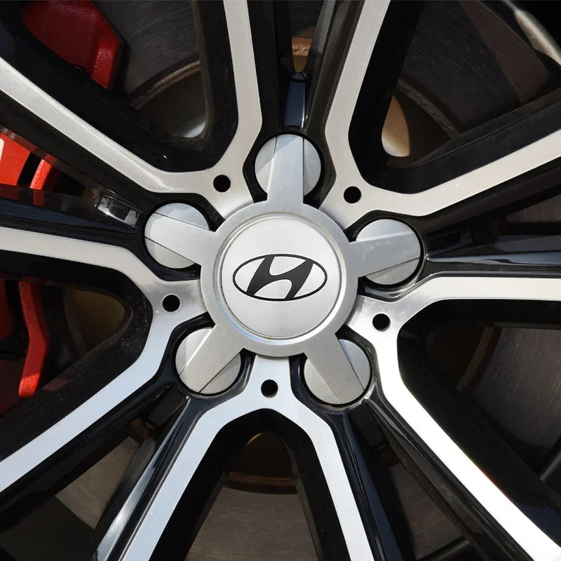 4Pcs Hyundai Wheel Hub Caps 56/60/65mm (2.02/2.36/2.56imch)