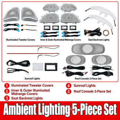 6pc Trim Set for Mercedes GLE/GLS W167 X167 2020-2024 Ambient Light 5pc 1 – Car Accessories | MotorWorld Marketplace