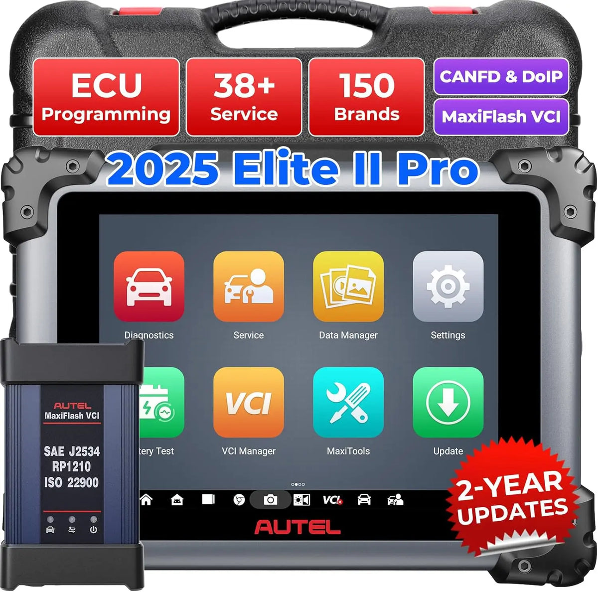 Autel MaxiSYS Elite 2 PRO J2534 ECU Diagnostic Scanner Germany – Car Accessories | MotorWorld Marketplace