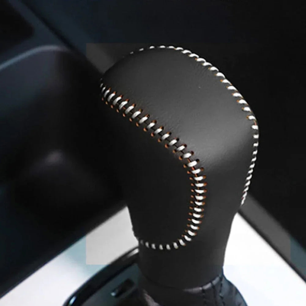 Genuine Leather Gear Shift & Handbrake Covers for Honda Fit 20-21 white line – Car Accessories | MotorWorld Marketplace