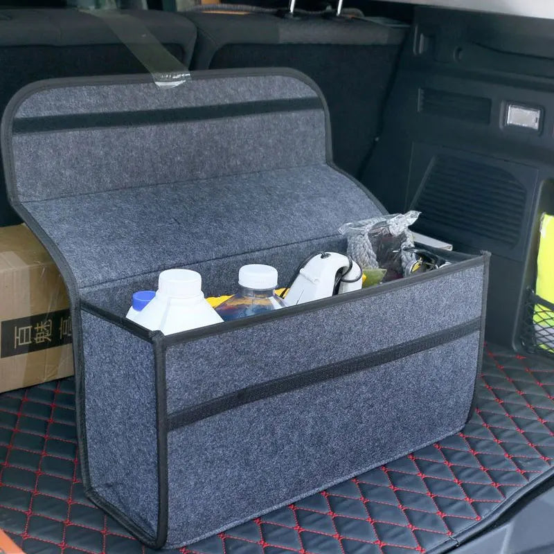 Large Felt Anti-Slip Car Trunk Organizer – Pro Storage Box – Car Accessories | MotorWorld Marketplace