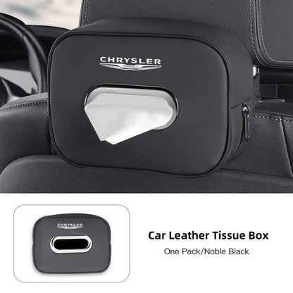 Porte-mouchoirs en cuir de qualité supérieure pour Chrysler 300C/PT/Voyager