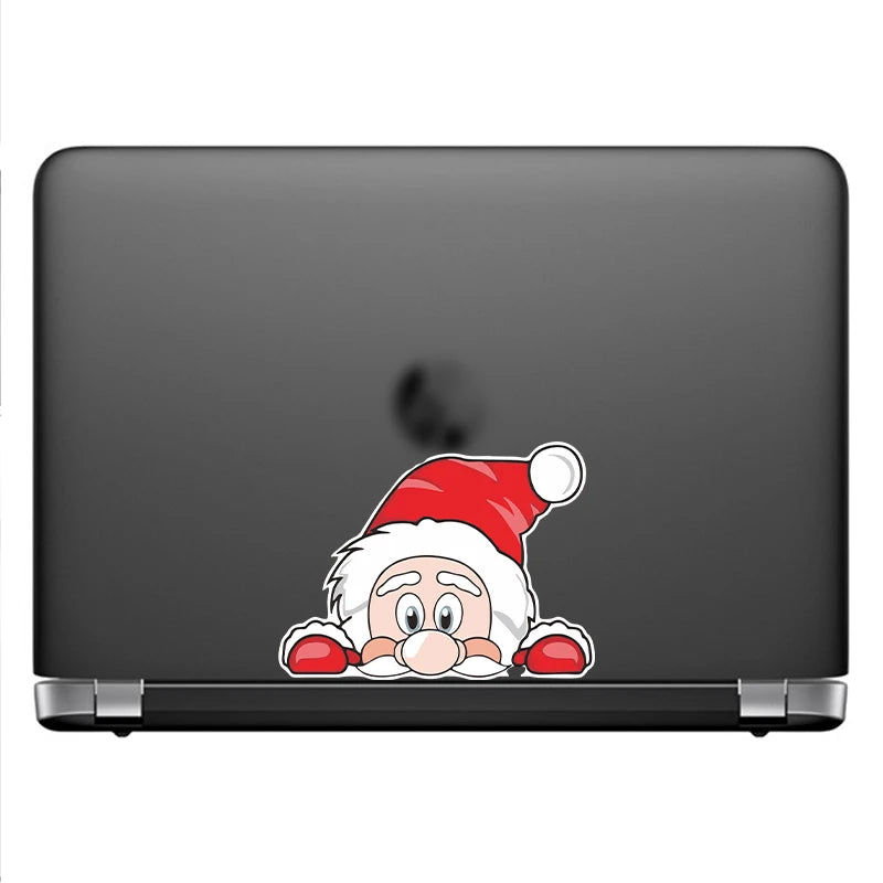 Christmas Santa Claus Waterproof Reflective Car Sticker Decal