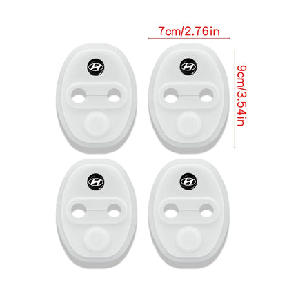 4Pcs Silicone Door Lock Covers for Hyundai