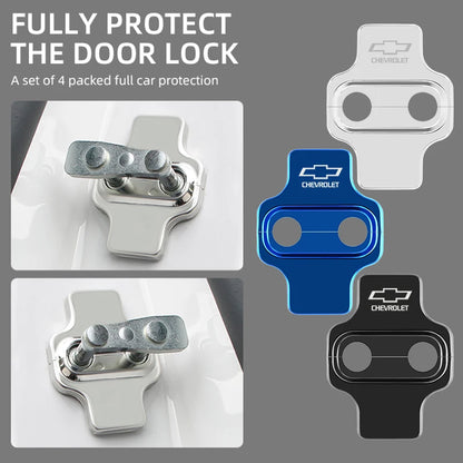 4PCS Door Lock Buckle Covers for Chevrolet, Durable Protection