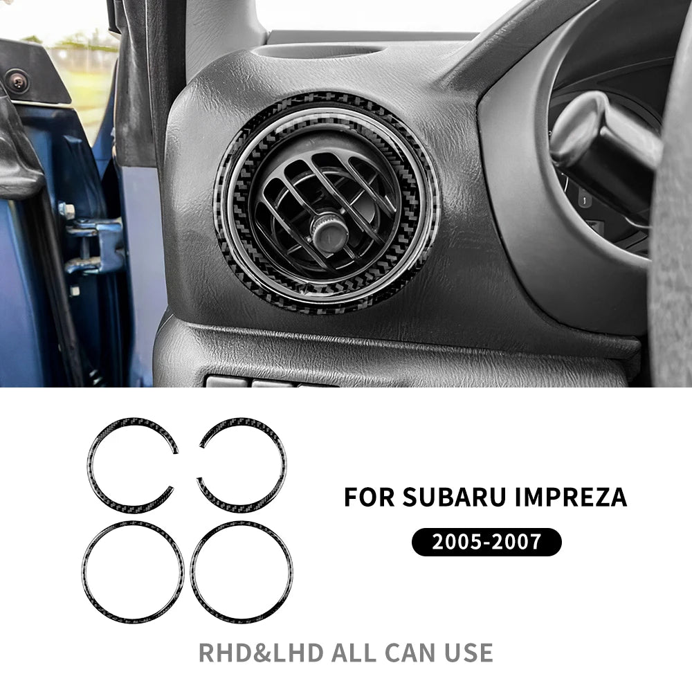 Real Carbon Fiber Sticker Kit for Subaru Impreza 05-07 Interior Air Outler Black – Car Accessories | MotorWorld Marketplace