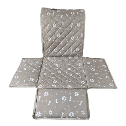 Waterproof Pet Carrier & Car Seat Cover, Foldable Grey Bone Print L – Car Accessories | MotorWorld Marketplace