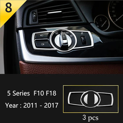 BMW F10 F18 Interior Button Panel Trim Stainless Steel Cover 8 Type – Car Accessories | MotorWorld Marketplace