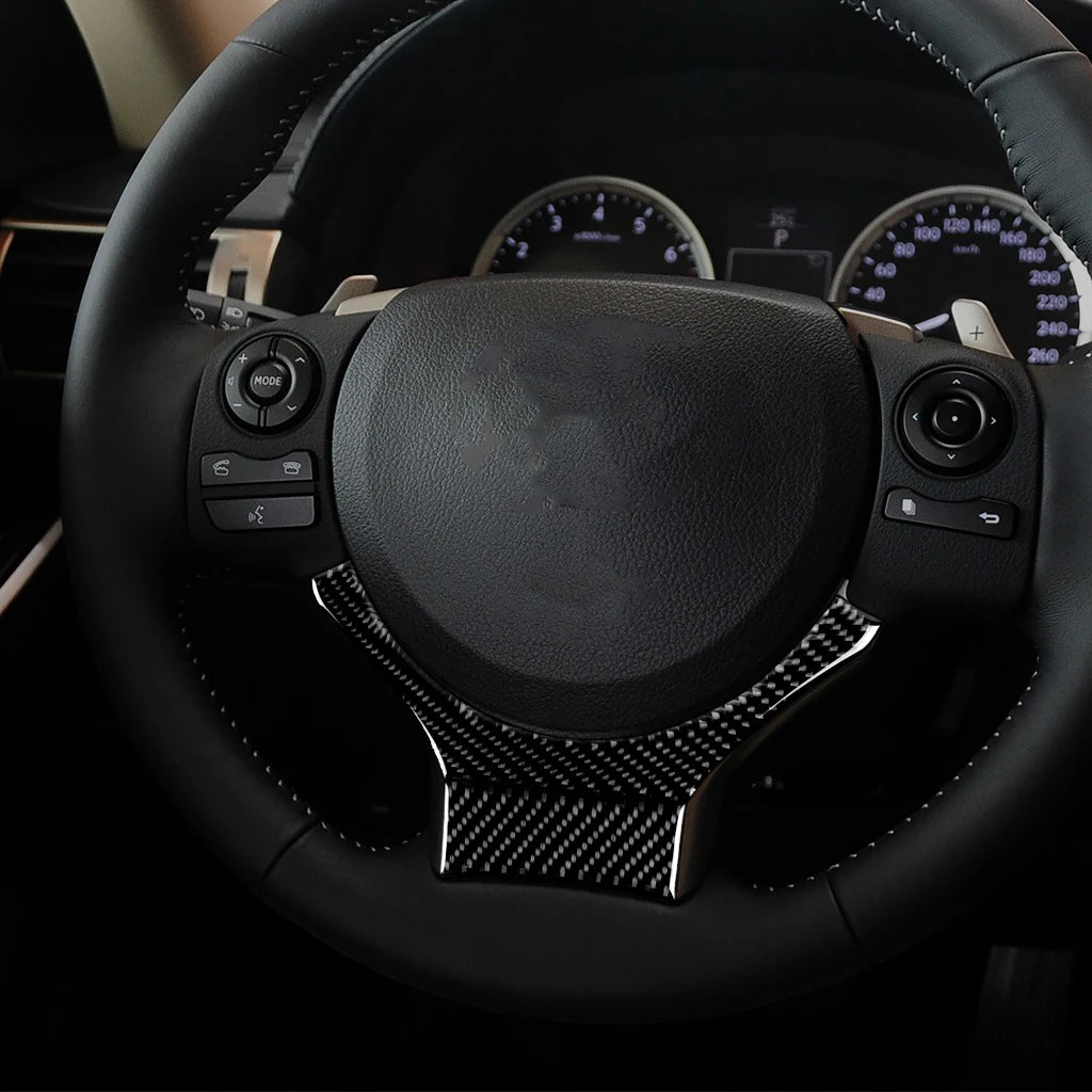 Lexus IS 250 2013-19 Carbon Fiber Steering Wheel Trim Decal