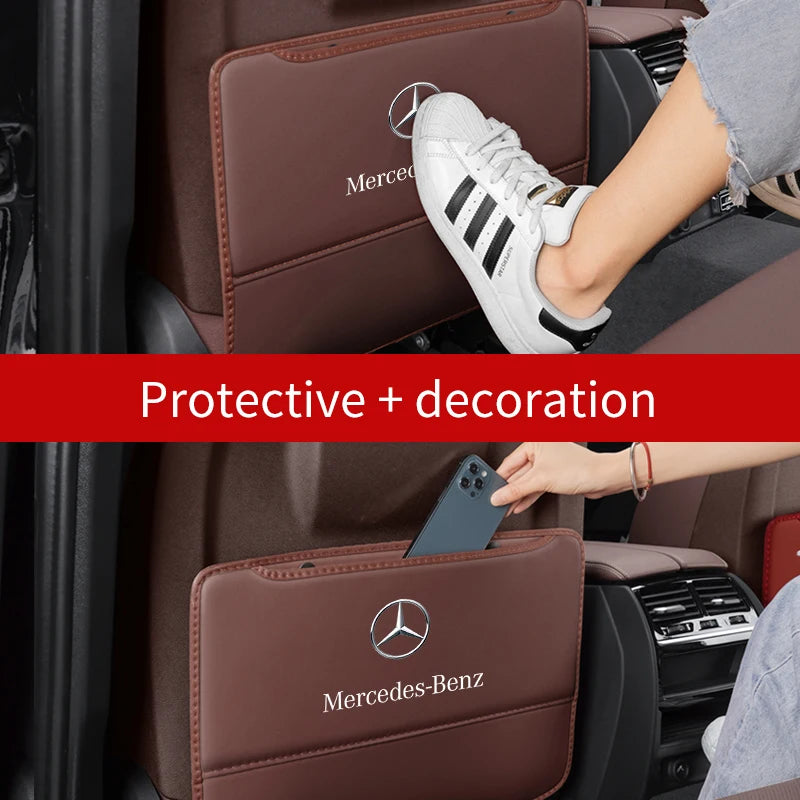 Mercedes Benz Seat Back Anti-Kick Pad Storage Organizer