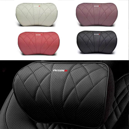 Premium Leather Neck & Lumbar Pillow for Nissan Models