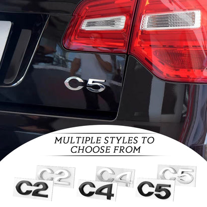 ABS Rear Emblem Badge Sticker for Citroen C2 C4 C5 VTS – Car Accessories | MotorWorld Marketplace