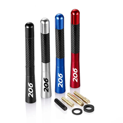 12cm/4.7in Carbon Fiber Antenna For Peugeot 206 1998-2012 AM/FM