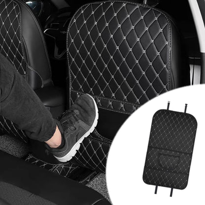PU Leather Car Seat Back Protector Pad – Anti-Kick, Durable – Car Accessories | MotorWorld Marketplace