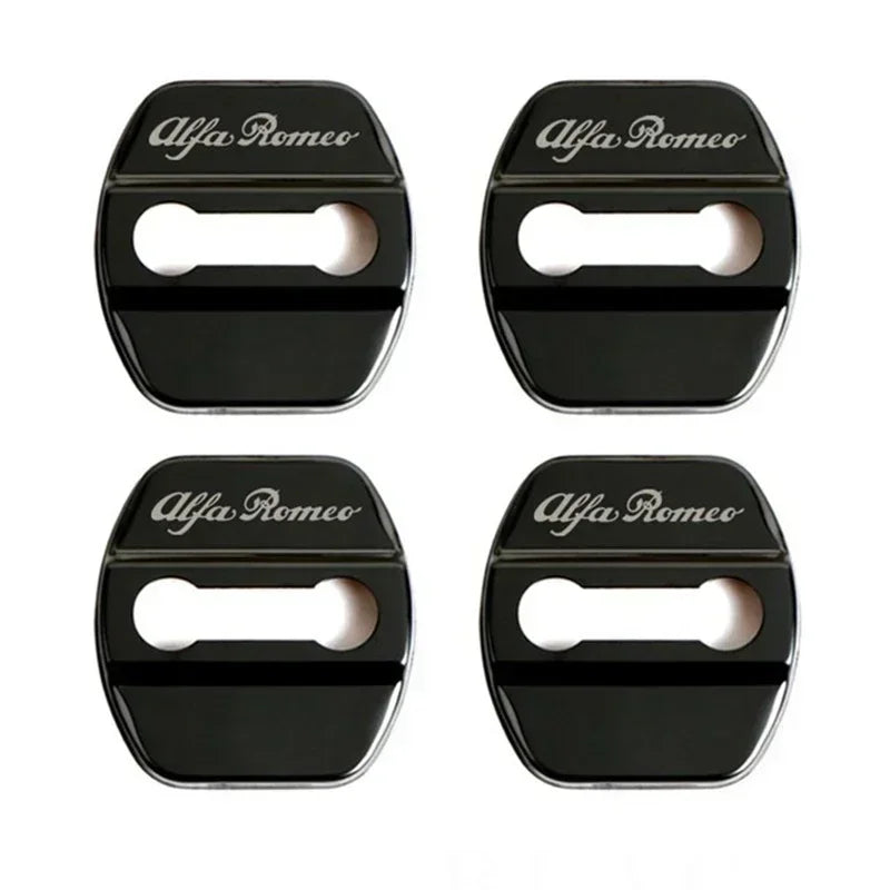 4Pcs Door Lock Cover for Alfa Romeo B Black – Car Accessories | MotorWorld Marketplace