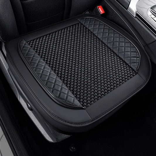 Housse de siège auto universelle en cuir PU, soie glacée, antidérapante, de luxe