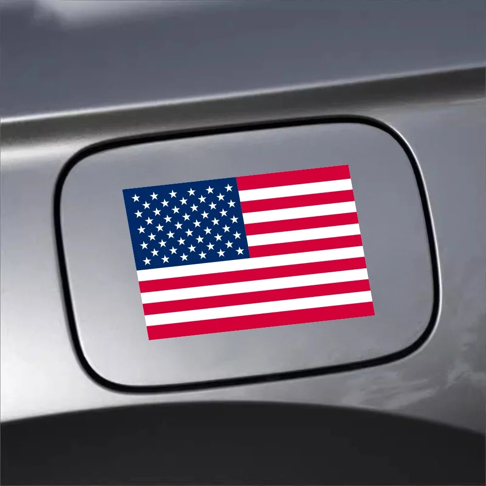USA Flag Vinyl Car Decal – Custom Door & Window Sticker