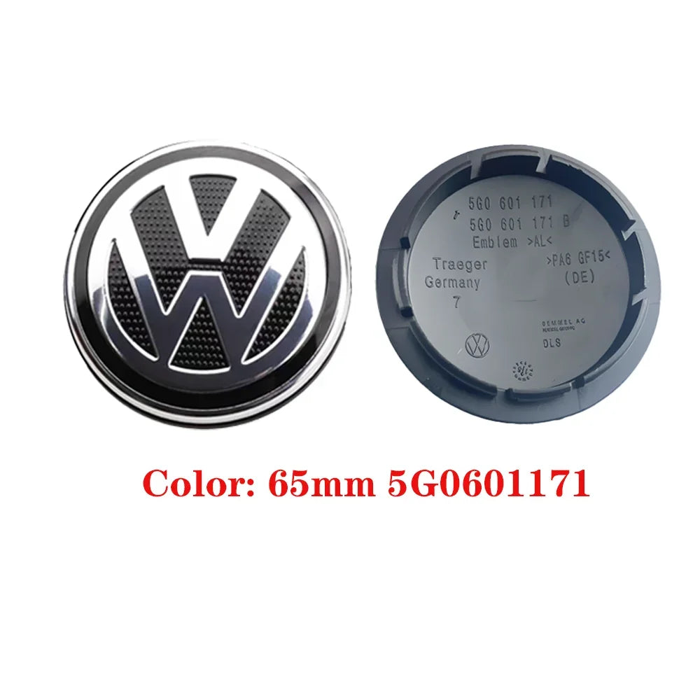 (NOT SOLD TO USA) VW 3B7601171 Wheel Center Caps 4pcs 55-76mm/2.17"-2.99" ABS Badge
